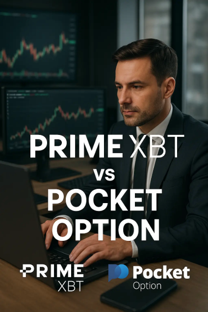 PrimeXBT बनाम Pocket Option उपयोगकर्ता इंटरफ़ेस और डिज़ाइन तुलना.